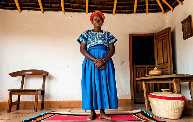 Shiromani Presentation**

"A Comorian woman, fully clothed in a vibrant and elegant Shiromani, showcasing intricate embroidery and a beautifully arranged Salendza. She is standing in a modest pose within a traditional Comorian home setting with woven mats and handcrafted furniture visible in the background. The scene is lit with warm, natural light. Perfect anatomy, correct proportions, natural pose, well-formed hands, proper finger count. Safe for work, appropriate content, professional, modest, family-friendly. High-quality photography."

**