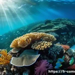 코모로 국립 공원 탐방 - **Vibrant Underwater Exploration in Comoros:** A serene underwater scene in the National Marine Park...